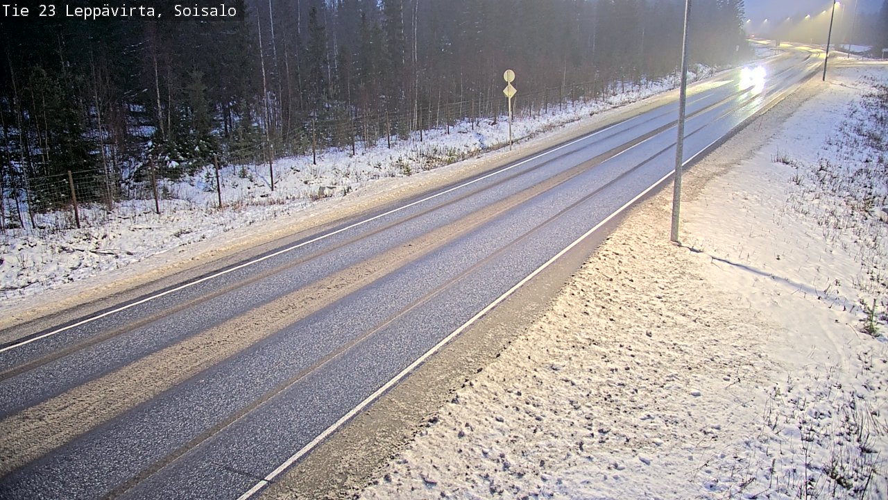 Weather Camera Image Road 23 Leppävirta, Soisalo, Leppävirta, Pohjois-Savo