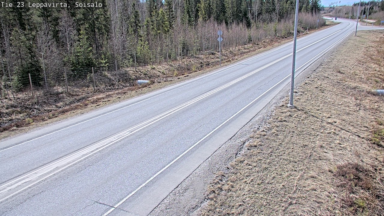 Weather Camera Image Väg 23 Leppävirta, Soisalo, Leppävirta, Pohjois-Savo