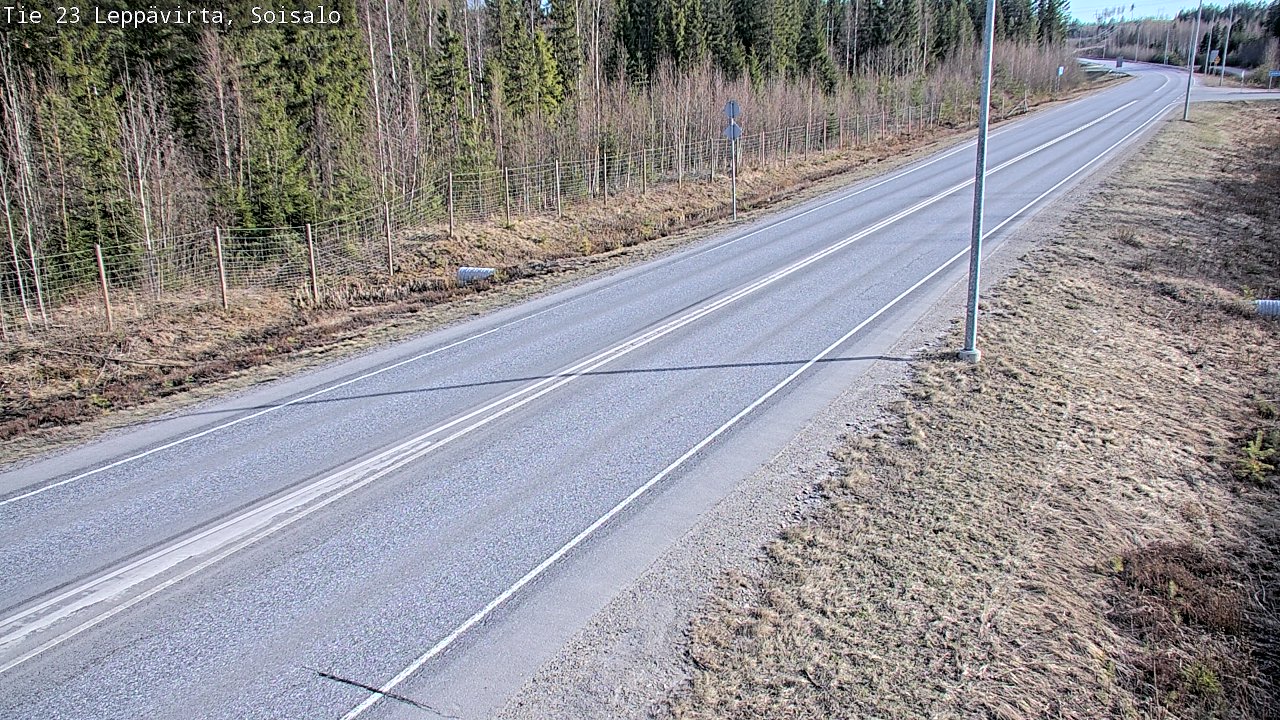 Weather Camera Image Väg 23 Leppävirta, Soisalo, Leppävirta, Pohjois-Savo