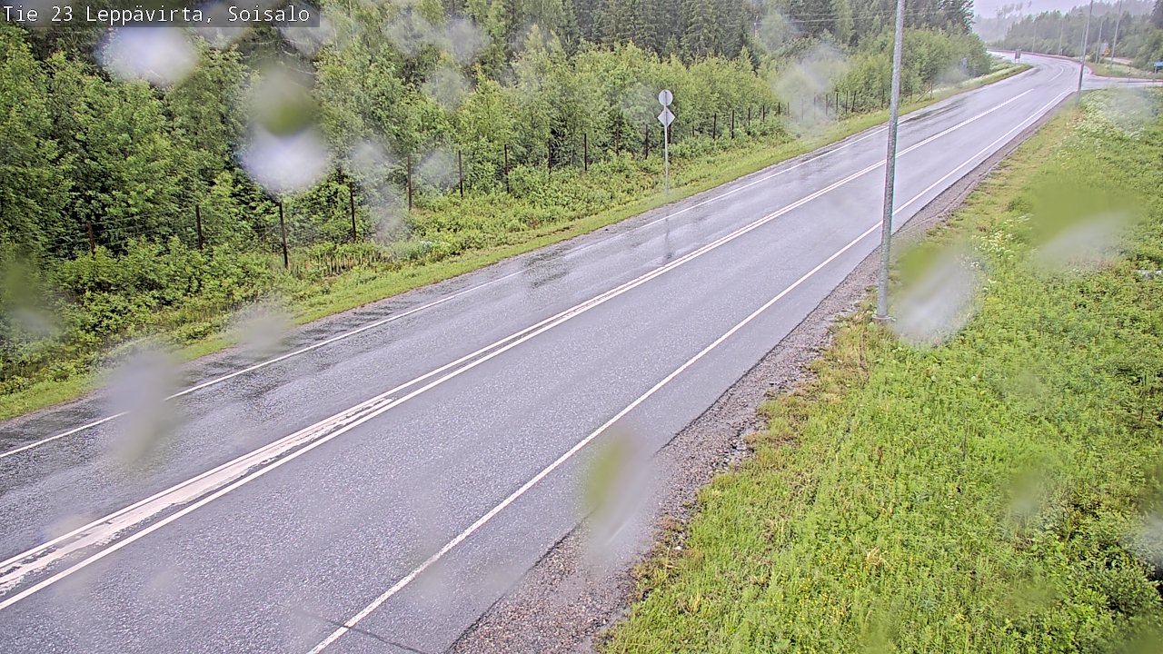 Weather Camera Image Road 23 Leppävirta, Soisalo, Leppävirta, Pohjois-Savo