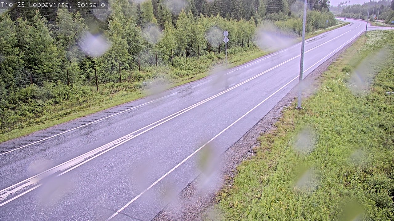 Weather Camera Image Road 23 Leppävirta, Soisalo, Leppävirta, Pohjois-Savo
