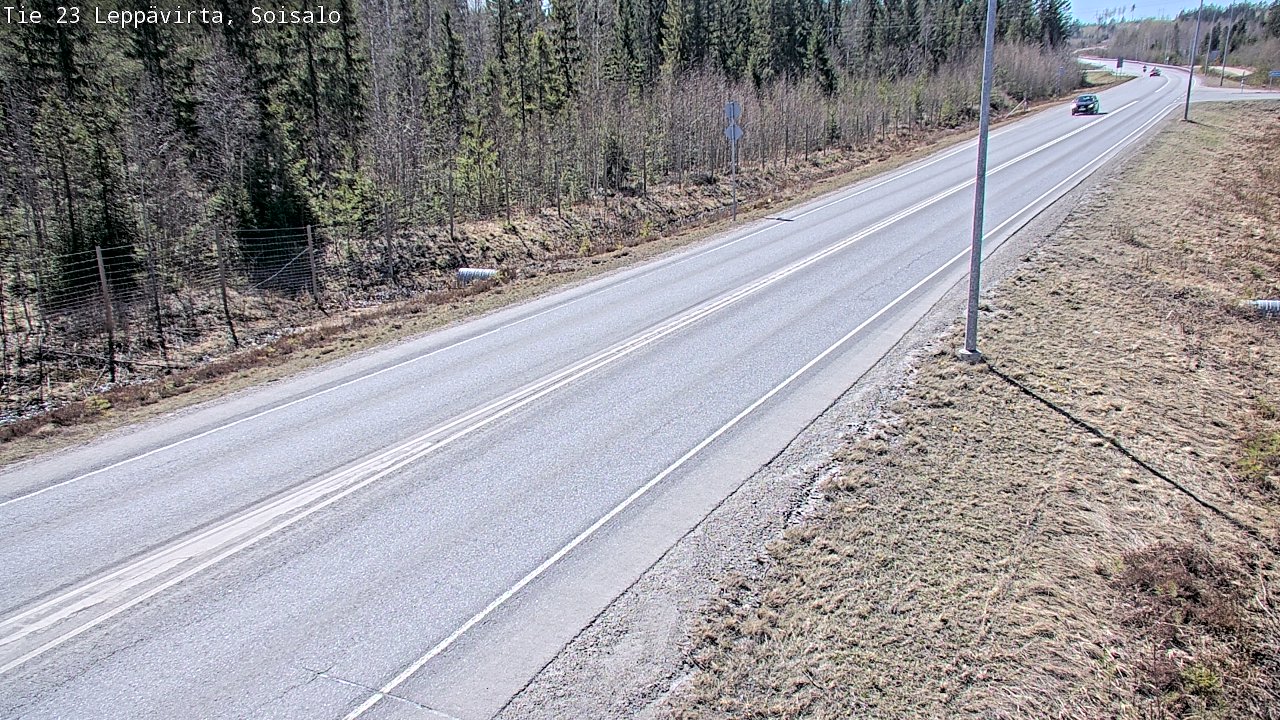 Weather Camera Image Road 23 Leppävirta, Soisalo, Leppävirta, Pohjois-Savo