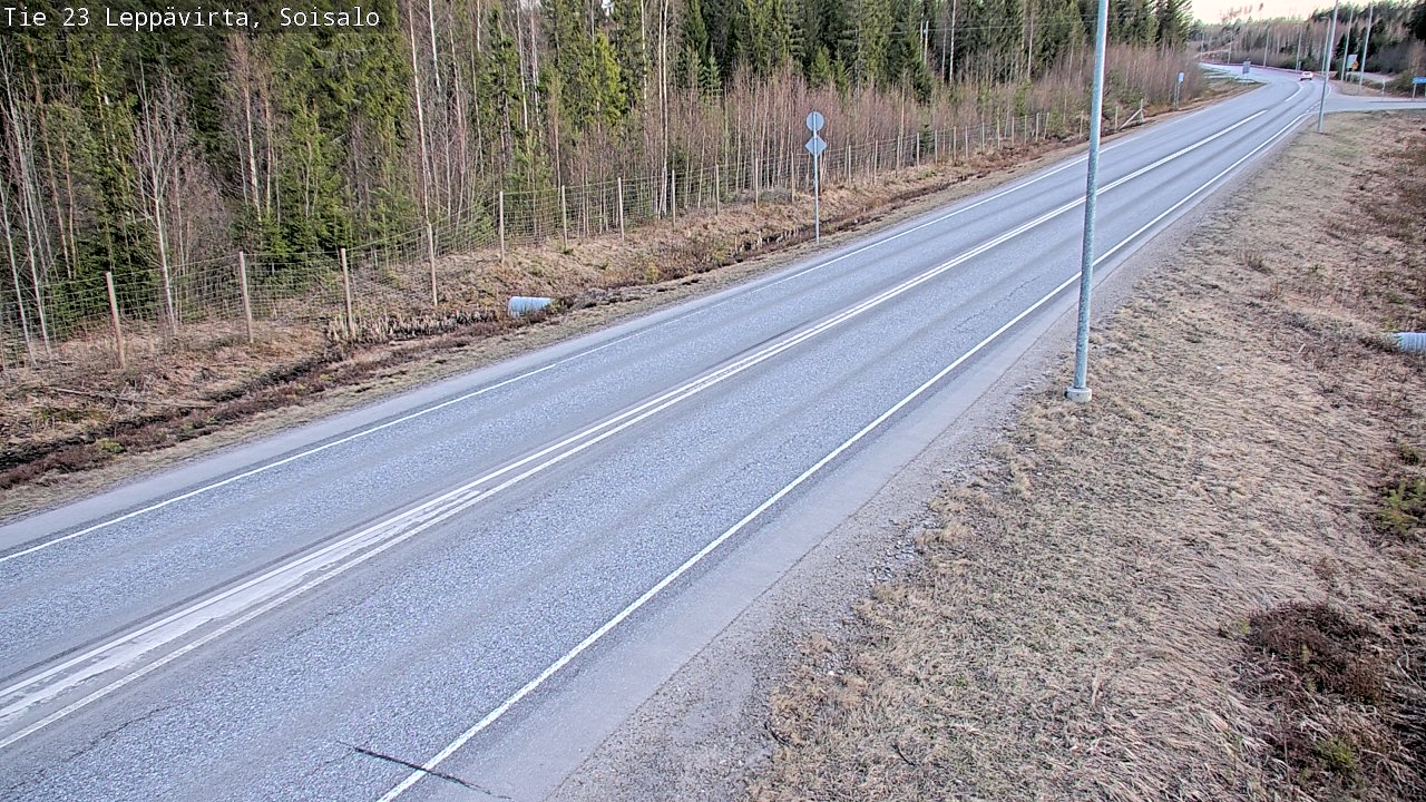 Weather Camera Image Väg 23 Leppävirta, Soisalo, Leppävirta, Pohjois-Savo