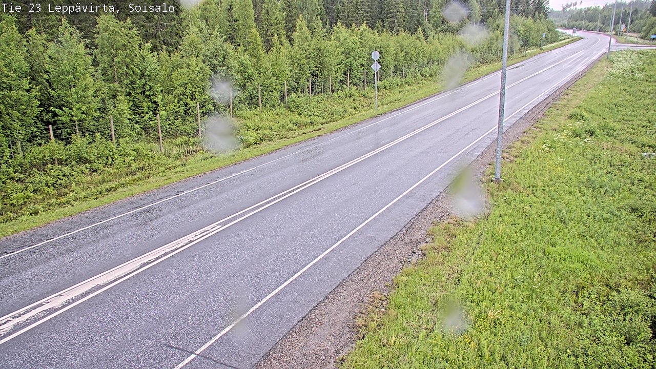 Weather Camera Image Road 23 Leppävirta, Soisalo, Leppävirta, Pohjois-Savo