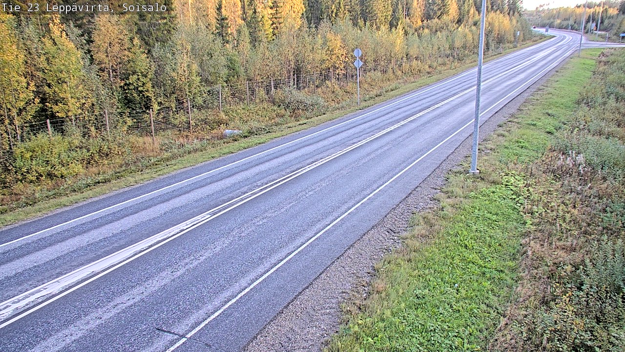 Weather Camera Image Road 23 Leppävirta, Soisalo, Leppävirta, Pohjois-Savo