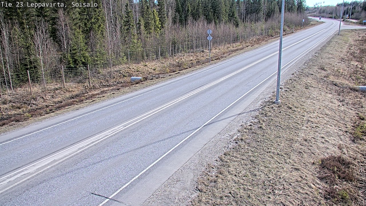 Weather Camera Image Väg 23 Leppävirta, Soisalo, Leppävirta, Pohjois-Savo