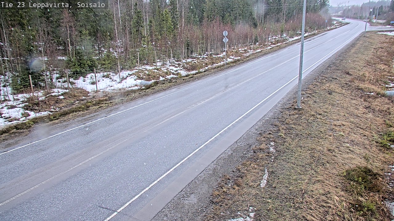 Weather Camera Image Väg 23 Leppävirta, Soisalo, Leppävirta, Pohjois-Savo