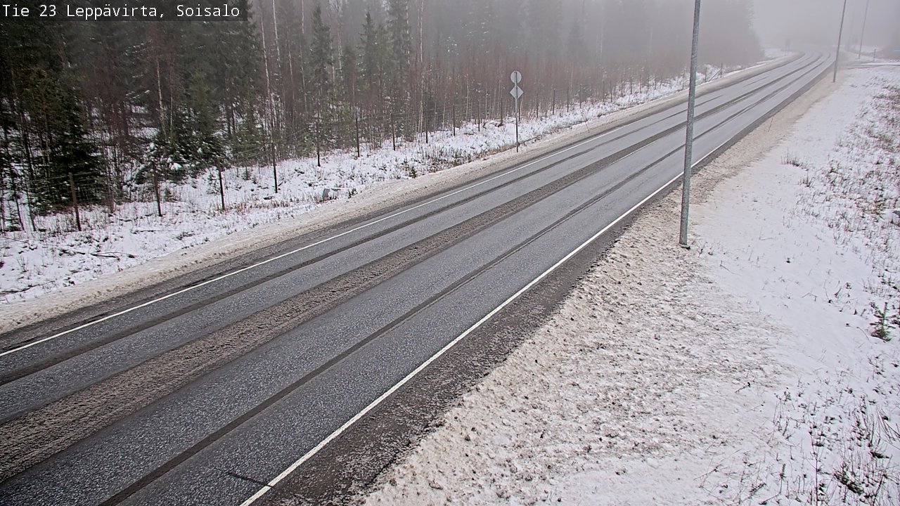 Weather Camera Image Road 23 Leppävirta, Soisalo, Leppävirta, Pohjois-Savo
