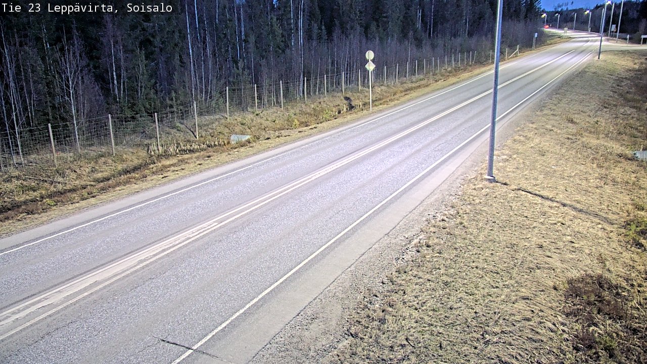 Weather Camera Image Väg 23 Leppävirta, Soisalo, Leppävirta, Pohjois-Savo