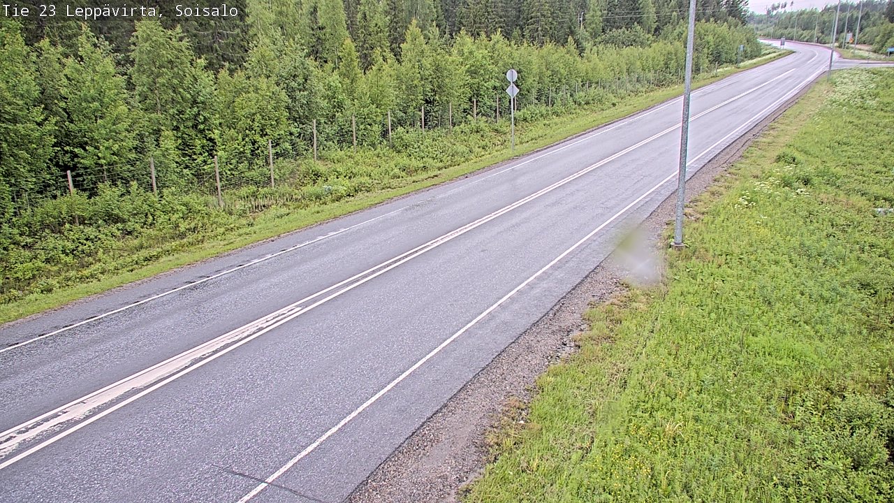 Weather Camera Image Road 23 Leppävirta, Soisalo, Leppävirta, Pohjois-Savo