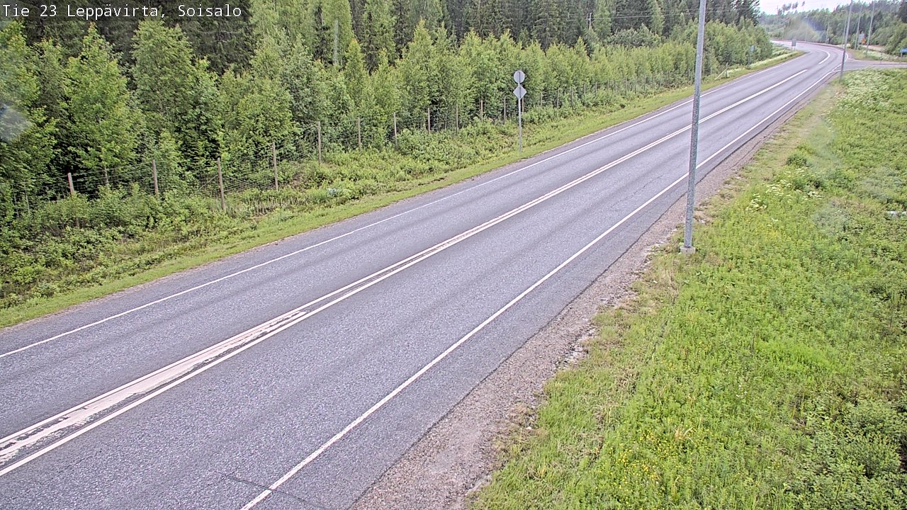 Weather Camera Image Road 23 Leppävirta, Soisalo, Leppävirta, Pohjois-Savo