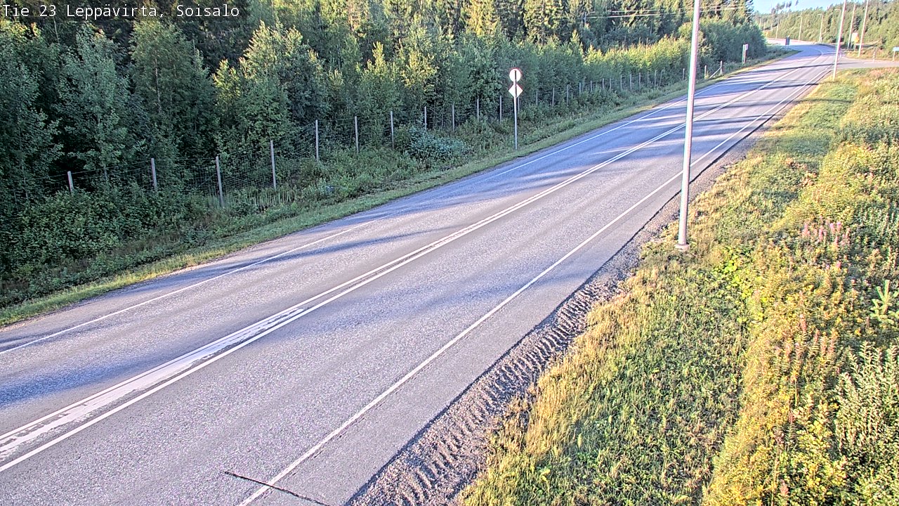 Weather Camera Image Road 23 Leppävirta, Soisalo, Leppävirta, Pohjois-Savo
