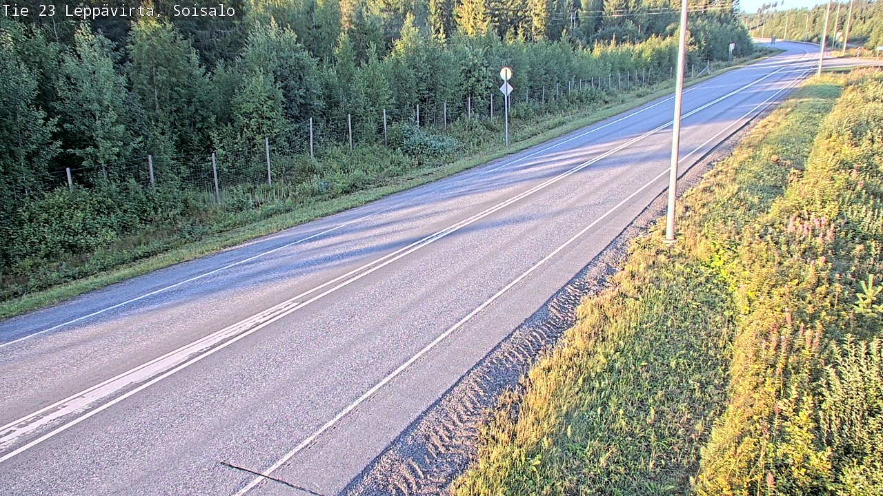 Weather Camera Image Road 23 Leppävirta, Soisalo, Leppävirta, Pohjois-Savo