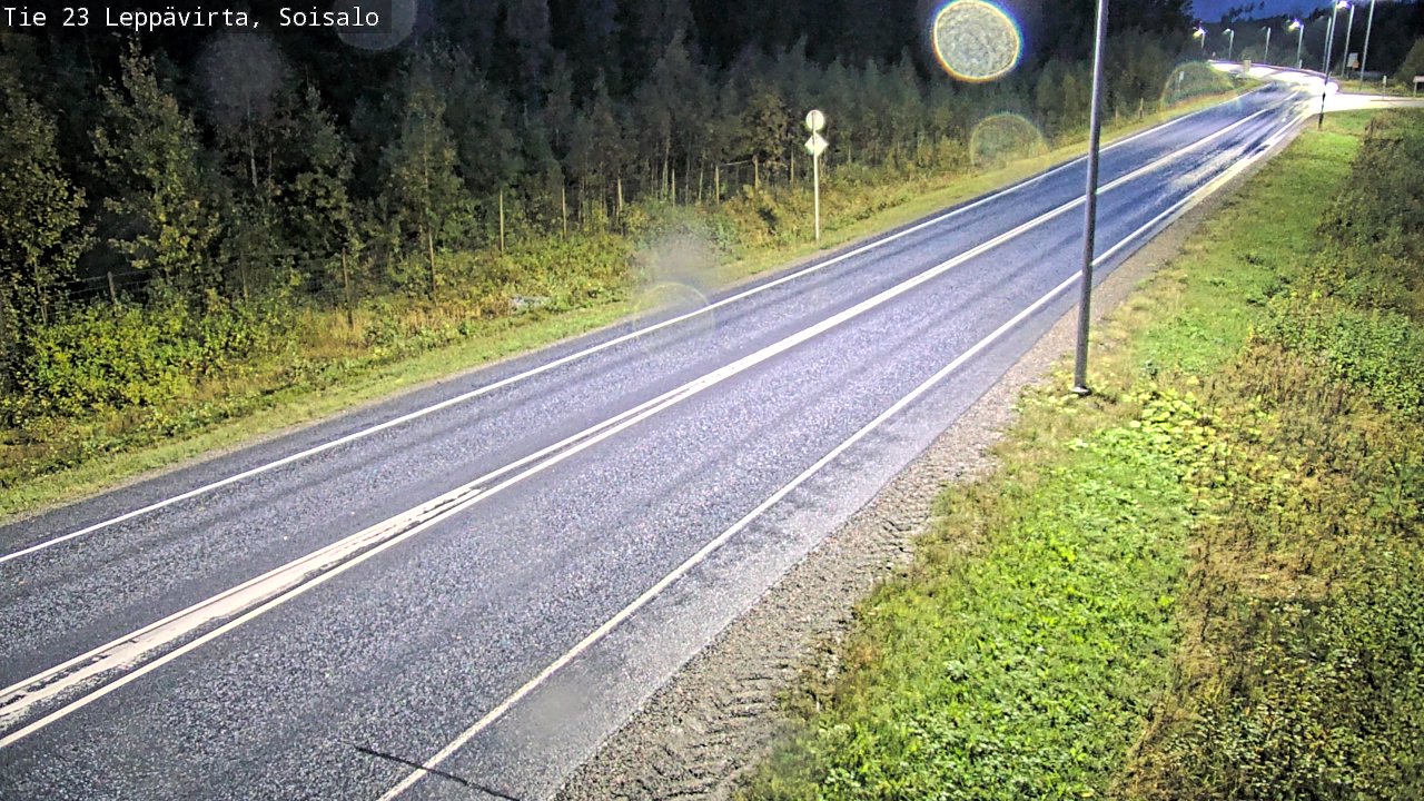 Weather Camera Image Road 23 Leppävirta, Soisalo, Leppävirta, Pohjois-Savo