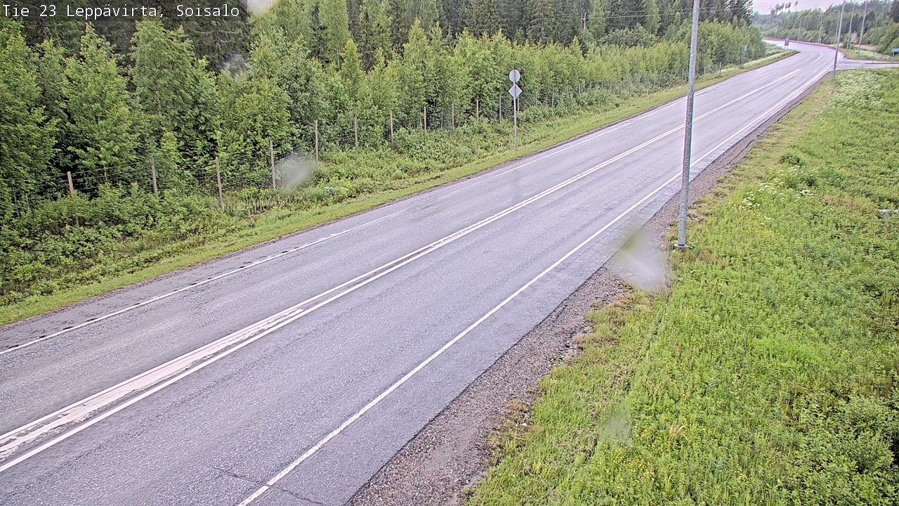 Weather Camera Image Road 23 Leppävirta, Soisalo, Leppävirta, Pohjois-Savo