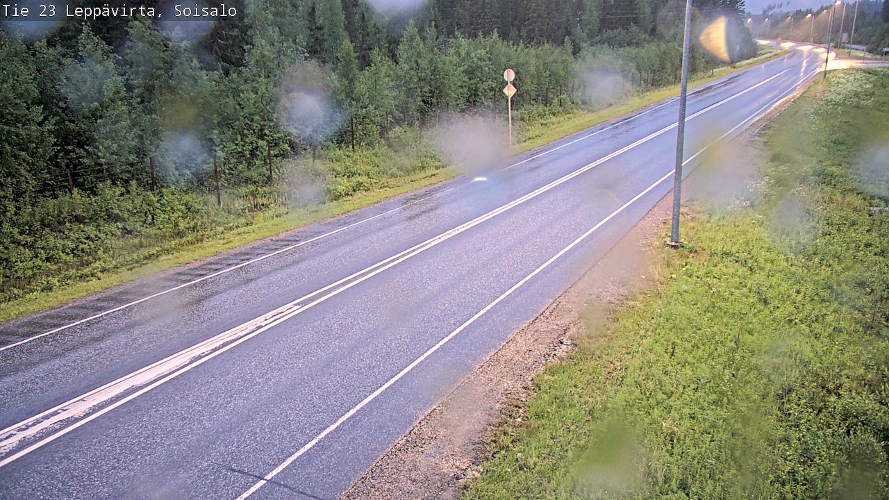 Weather Camera Image Road 23 Leppävirta, Soisalo, Leppävirta, Pohjois-Savo