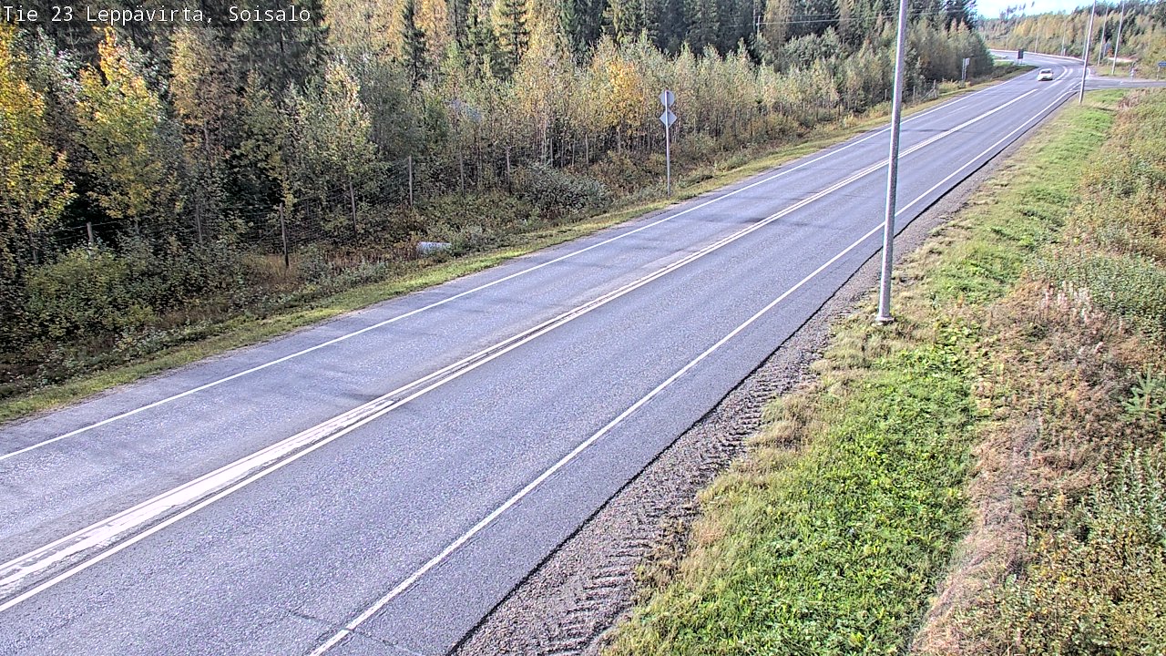 Weather Camera Image Road 23 Leppävirta, Soisalo, Leppävirta, Pohjois-Savo