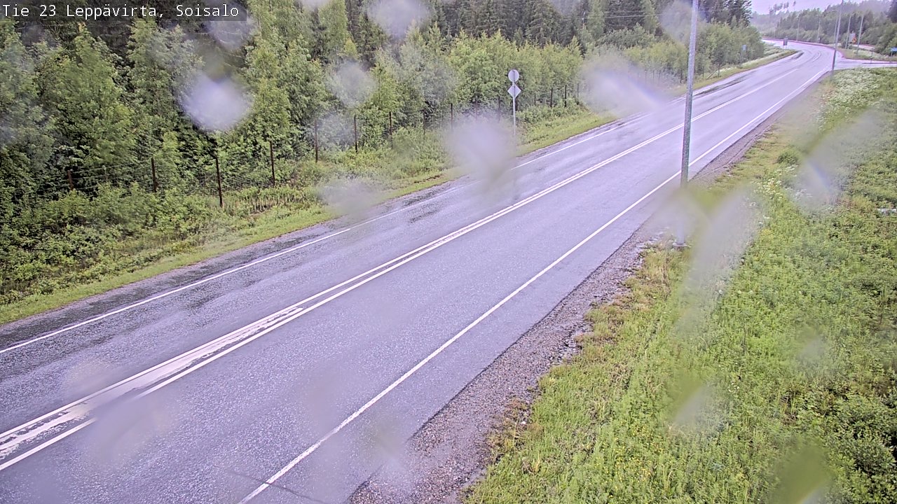 Weather Camera Image Road 23 Leppävirta, Soisalo, Leppävirta, Pohjois-Savo