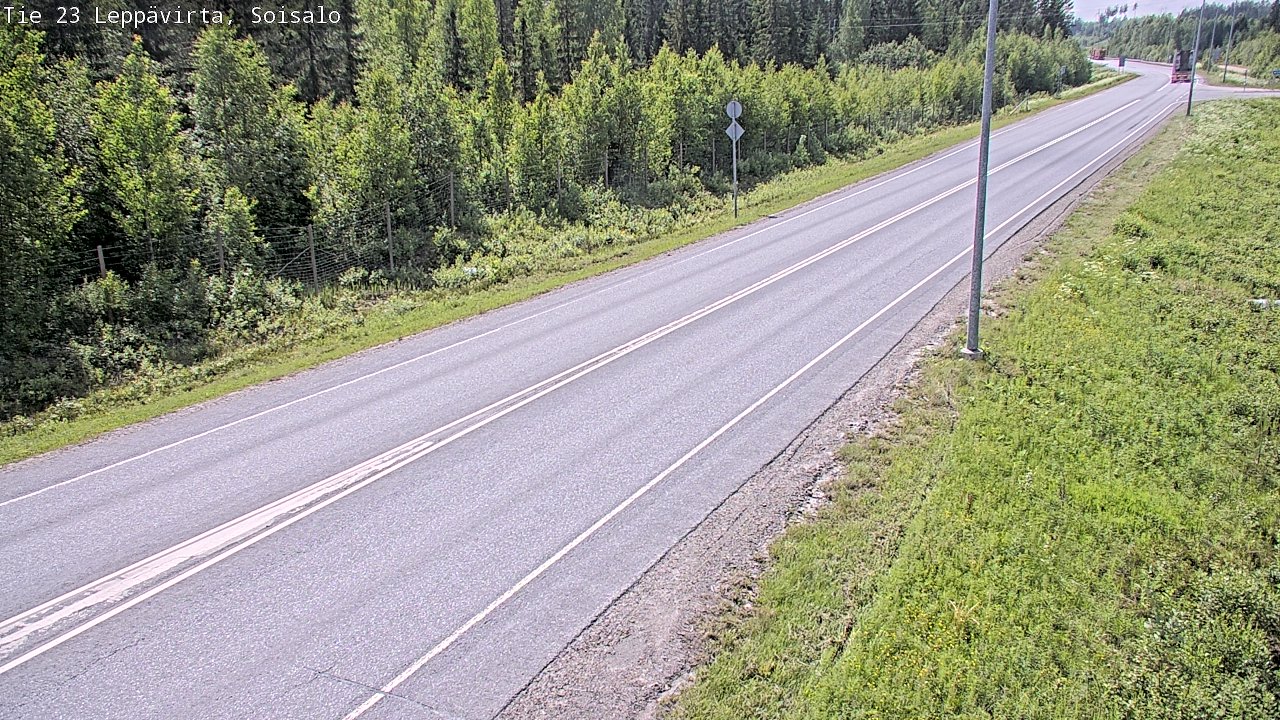 Weather Camera Image Road 23 Leppävirta, Soisalo, Leppävirta, Pohjois-Savo