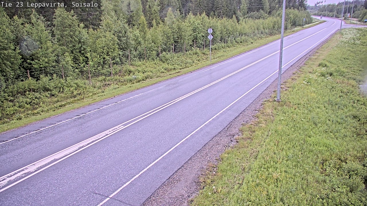 Weather Camera Image Road 23 Leppävirta, Soisalo, Leppävirta, Pohjois-Savo