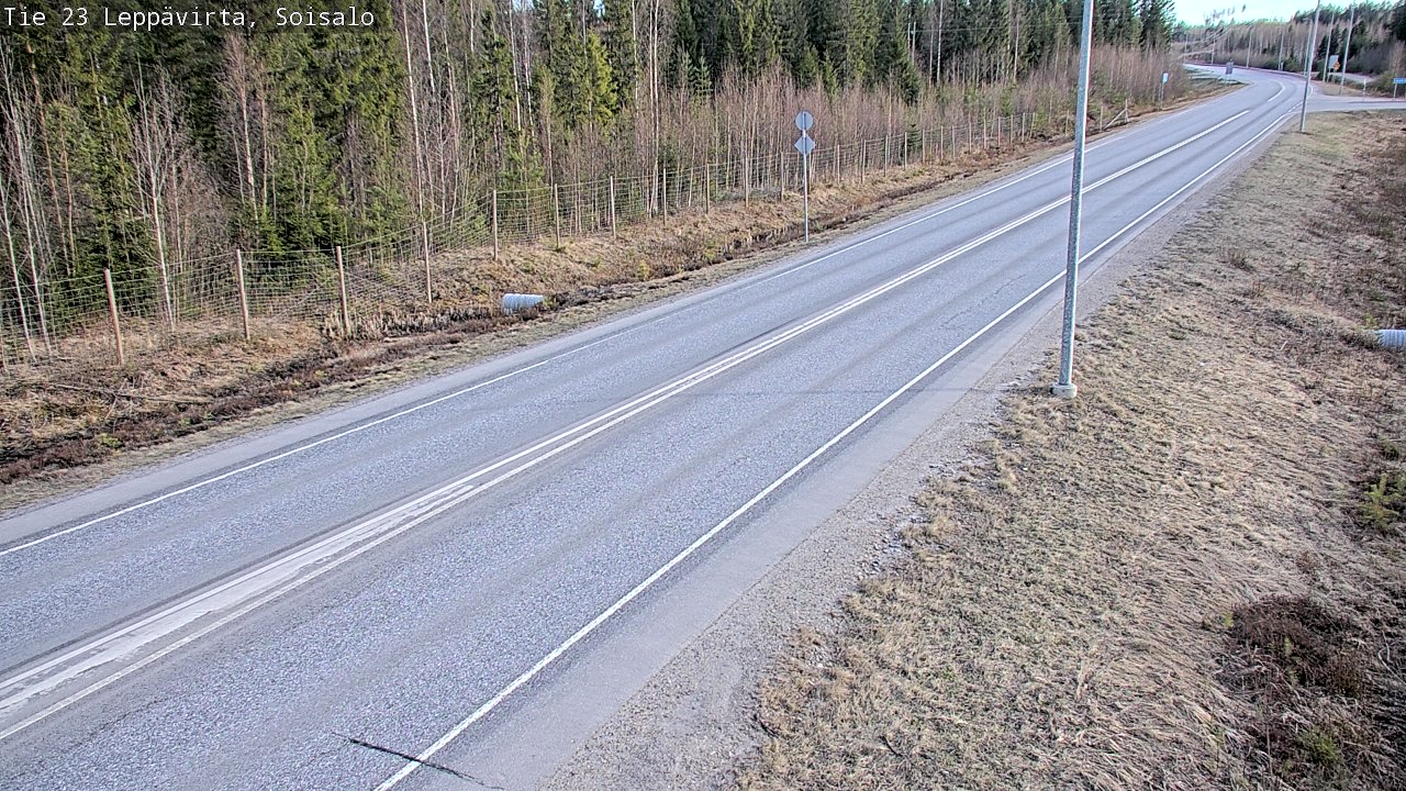 Weather Camera Image Väg 23 Leppävirta, Soisalo, Leppävirta, Pohjois-Savo