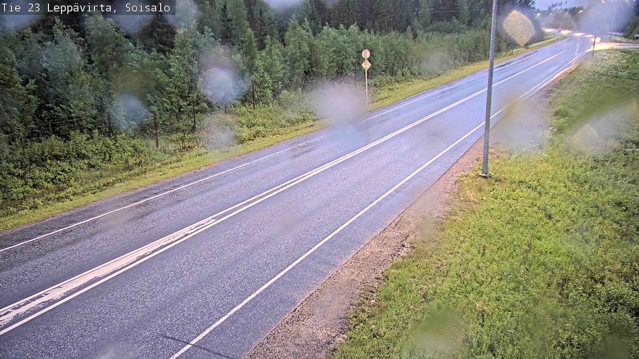 Weather Camera Image Road 23 Leppävirta, Soisalo, Leppävirta, Pohjois-Savo