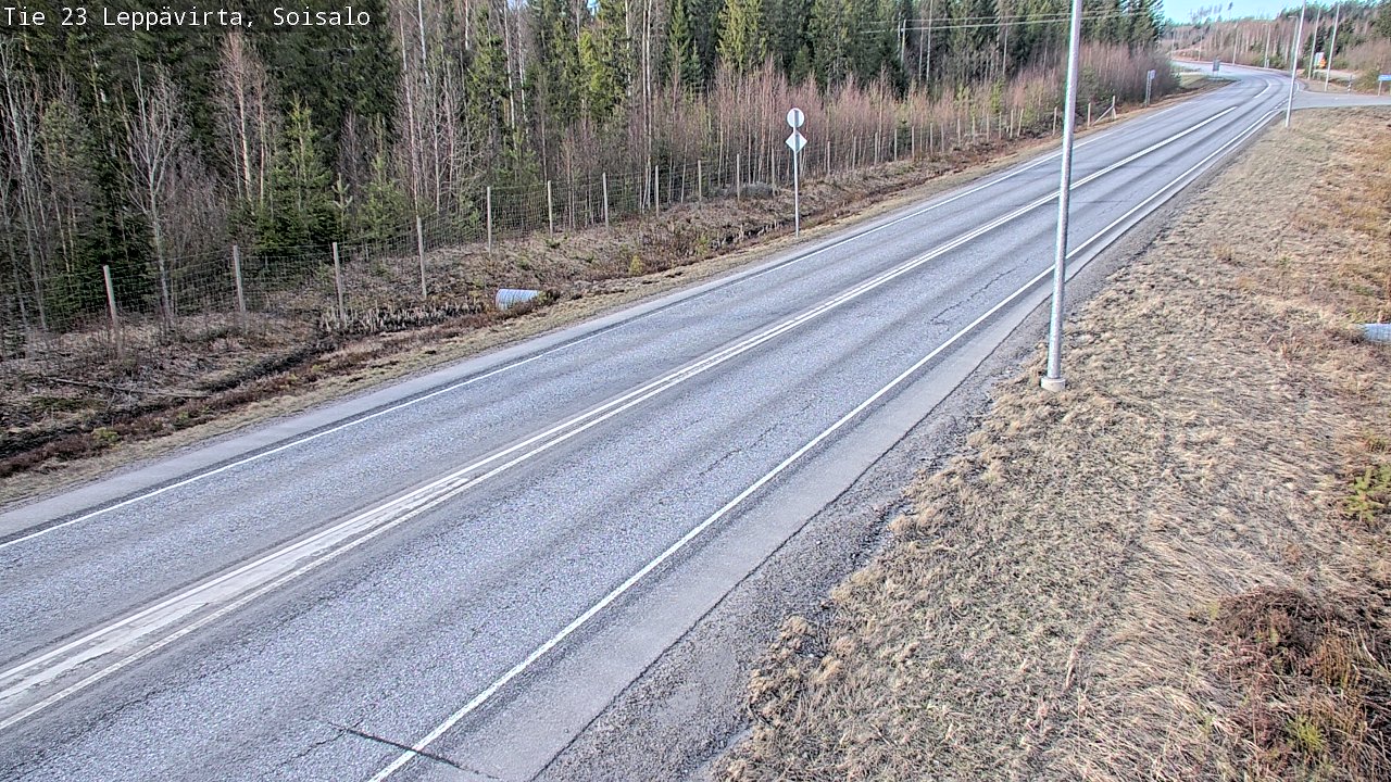 Weather Camera Image Väg 23 Leppävirta, Soisalo, Leppävirta, Pohjois-Savo