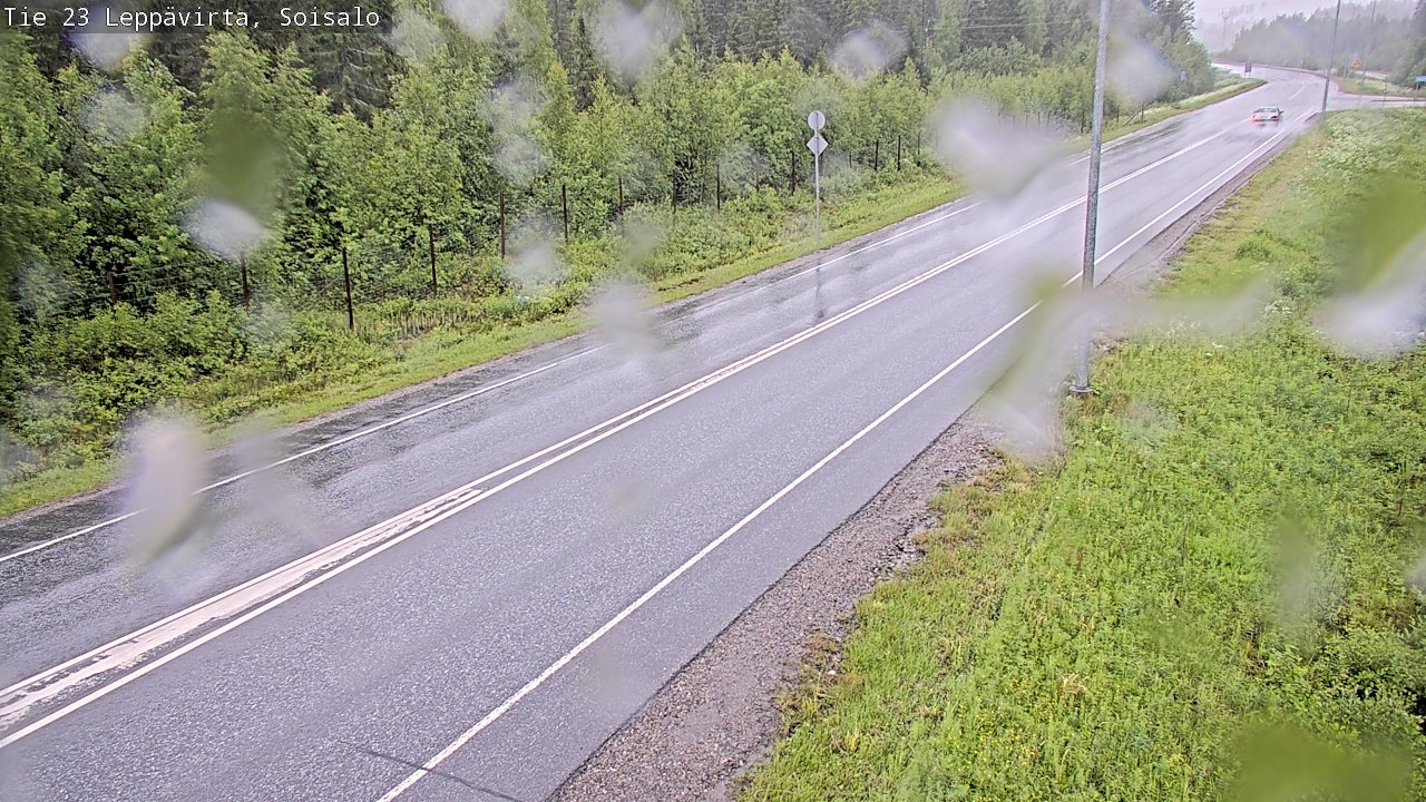 Weather Camera Image Road 23 Leppävirta, Soisalo, Leppävirta, Pohjois-Savo