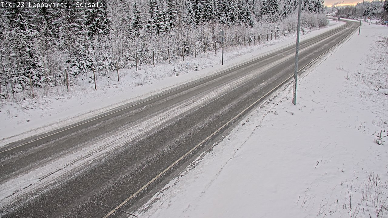 Weather Camera Image Road 23 Leppävirta, Soisalo, Leppävirta, Pohjois-Savo