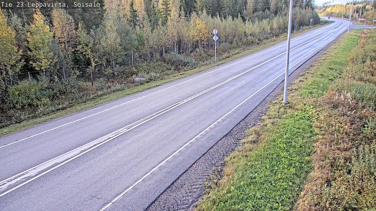 Weather Camera Image Road 23 Leppävirta, Soisalo, Leppävirta, Pohjois-Savo