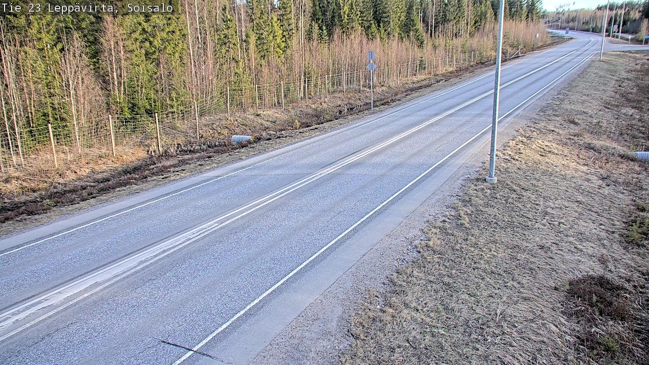 Weather Camera Image Väg 23 Leppävirta, Soisalo, Leppävirta, Pohjois-Savo