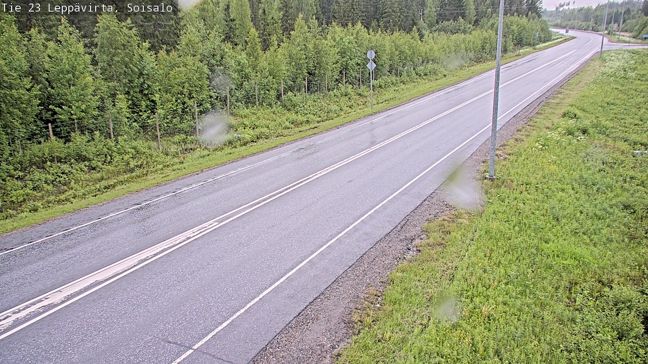 Weather Camera Image Road 23 Leppävirta, Soisalo, Leppävirta, Pohjois-Savo