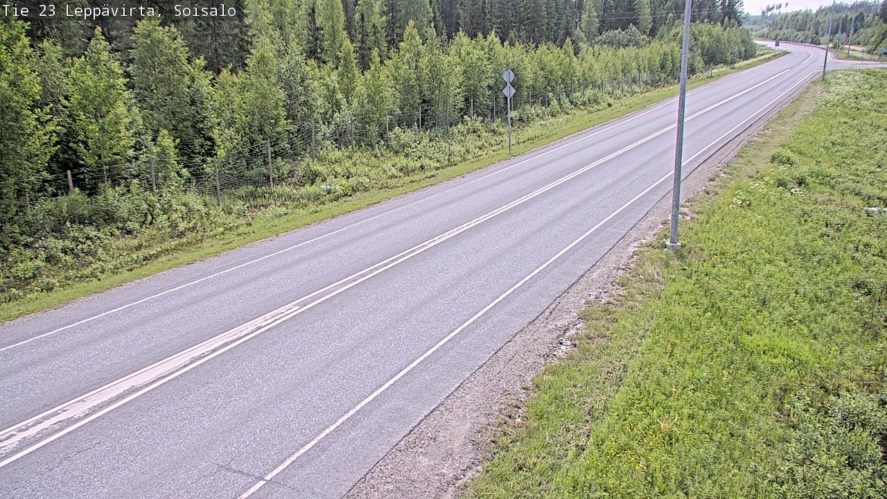 Weather Camera Image Road 23 Leppävirta, Soisalo, Leppävirta, Pohjois-Savo
