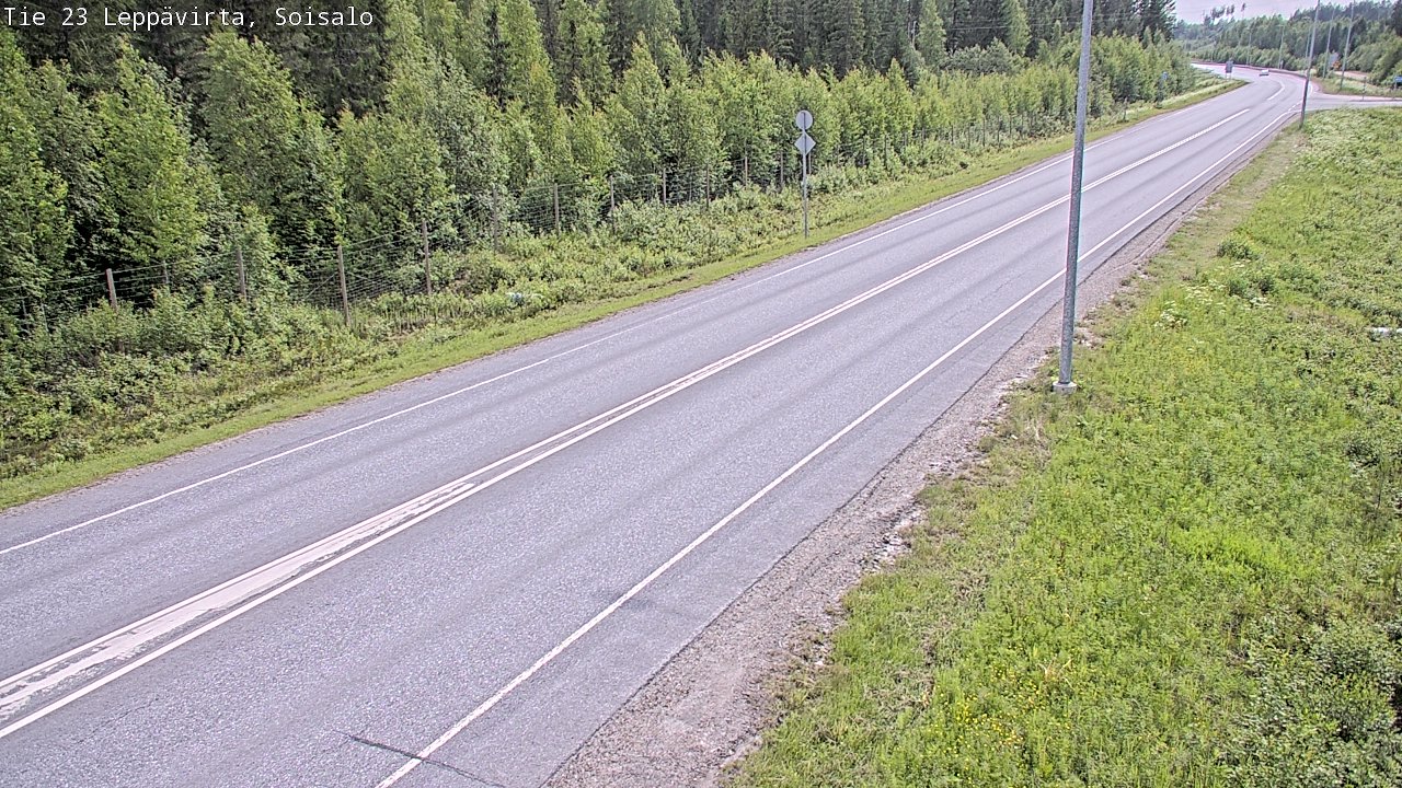Weather Camera Image Road 23 Leppävirta, Soisalo, Leppävirta, Pohjois-Savo