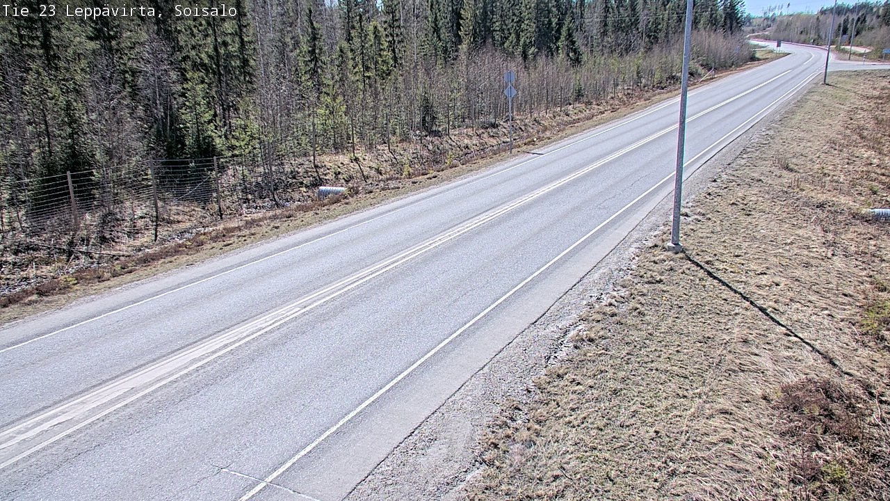 Weather Camera Image Road 23 Leppävirta, Soisalo, Leppävirta, Pohjois-Savo