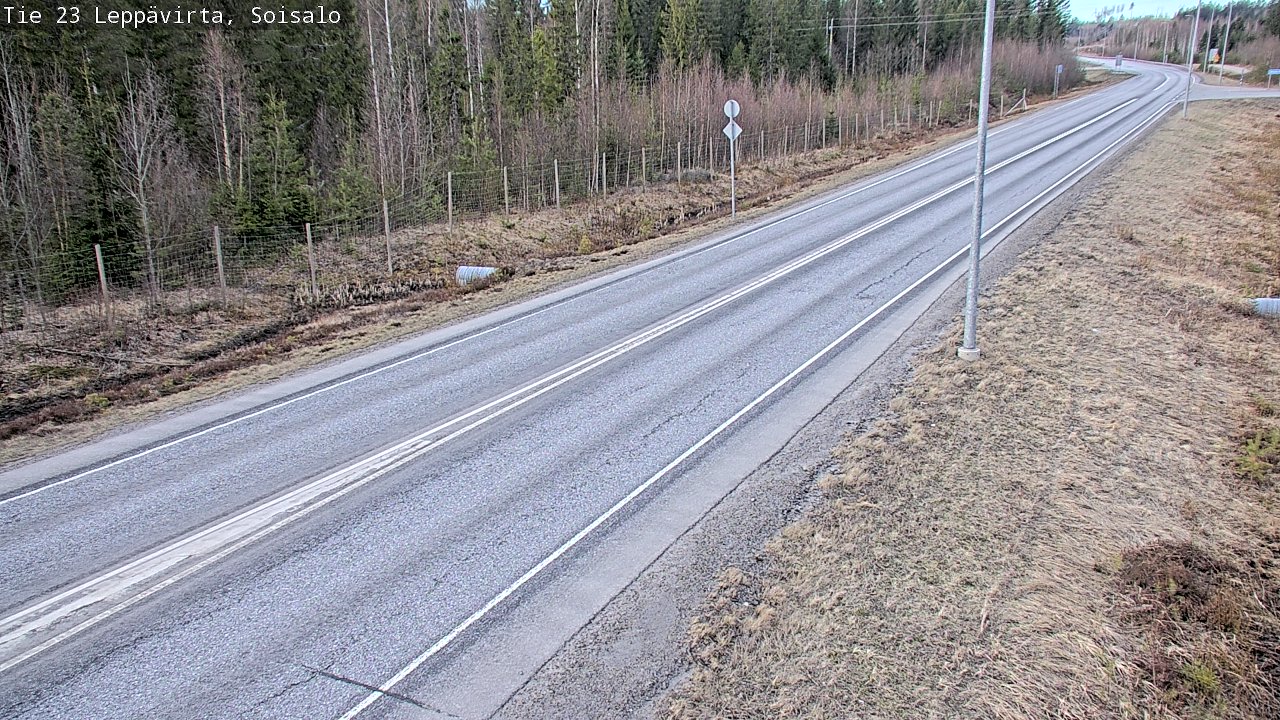 Weather Camera Image Väg 23 Leppävirta, Soisalo, Leppävirta, Pohjois-Savo