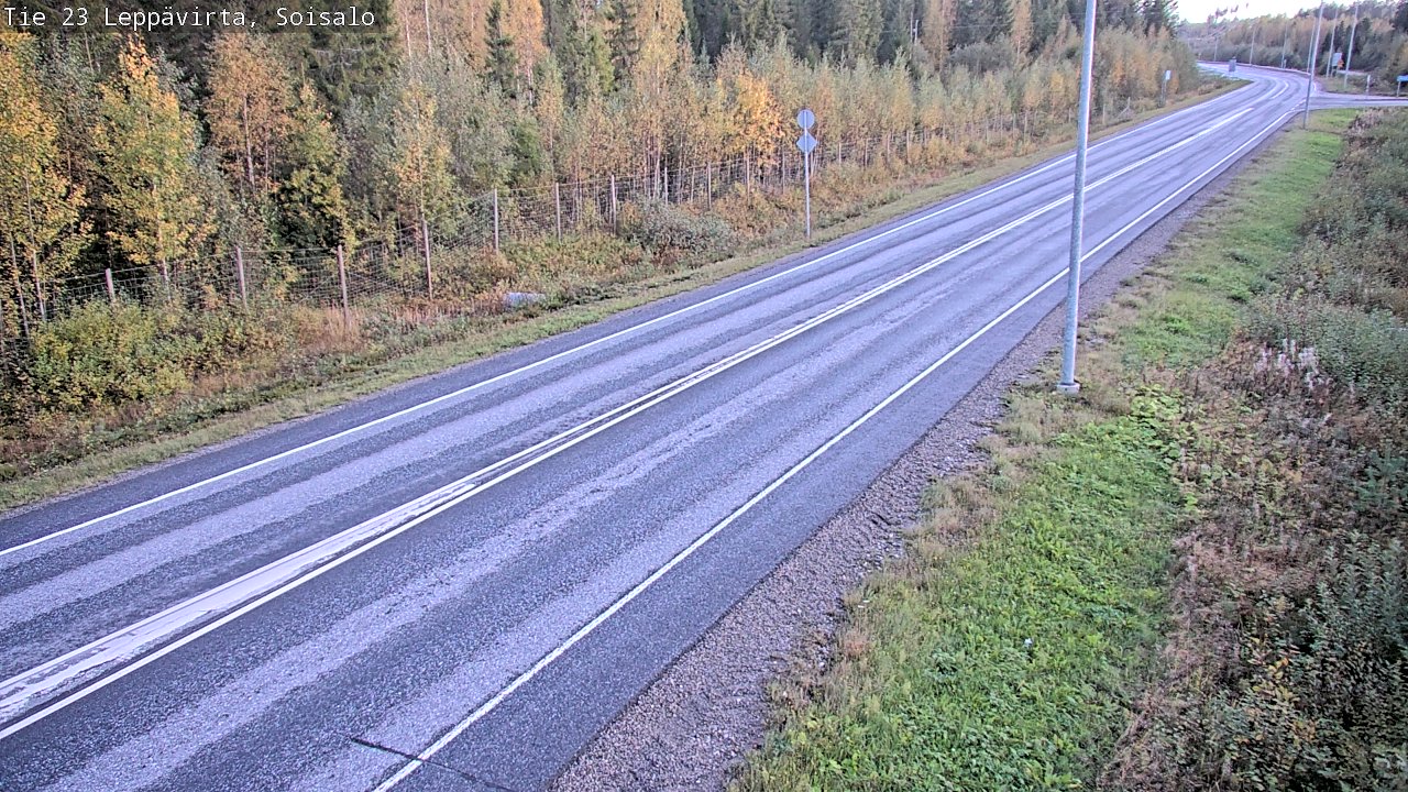 Weather Camera Image Road 23 Leppävirta, Soisalo, Leppävirta, Pohjois-Savo