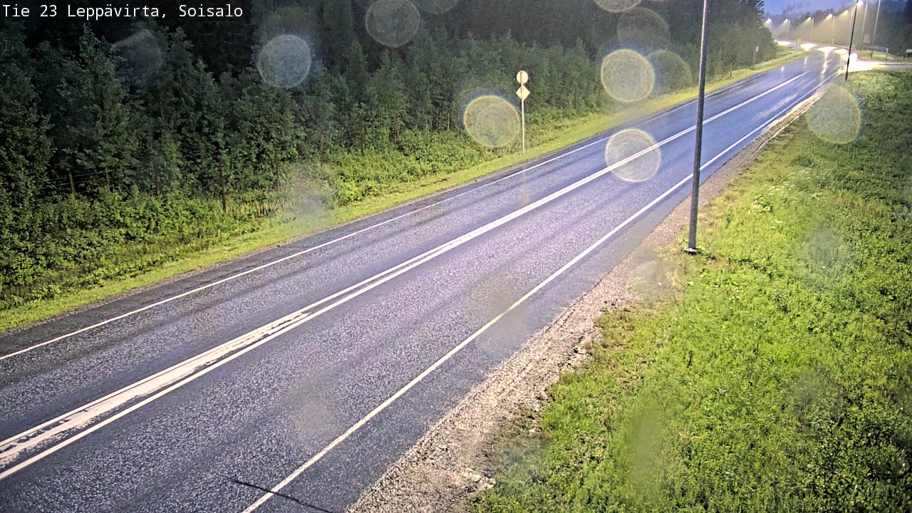 Weather Camera Image Road 23 Leppävirta, Soisalo, Leppävirta, Pohjois-Savo