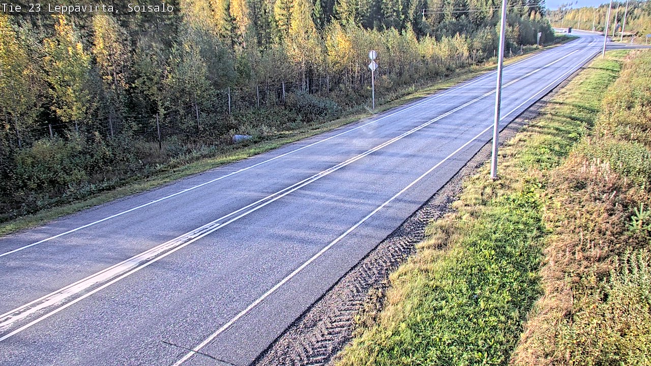 Weather Camera Image Road 23 Leppävirta, Soisalo, Leppävirta, Pohjois-Savo