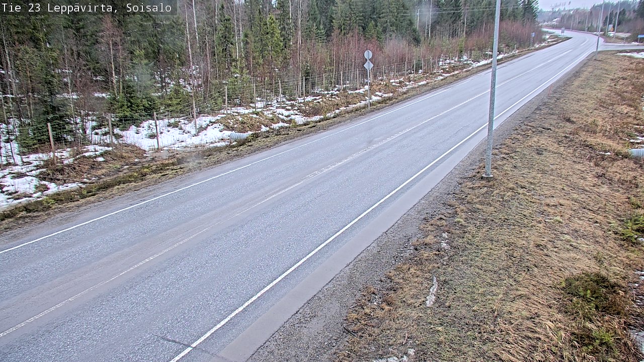 Weather Camera Image Väg 23 Leppävirta, Soisalo, Leppävirta, Pohjois-Savo