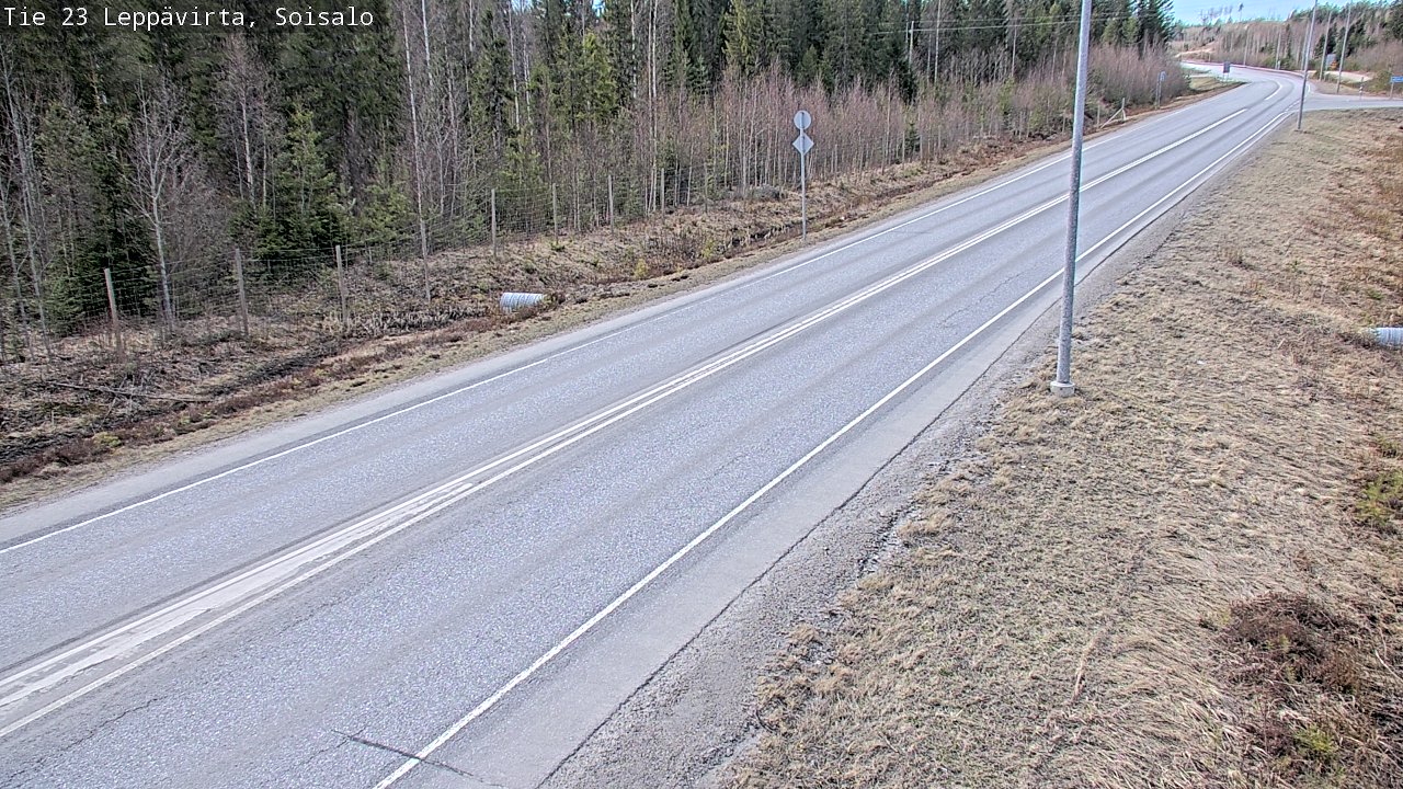 Weather Camera Image Väg 23 Leppävirta, Soisalo, Leppävirta, Pohjois-Savo