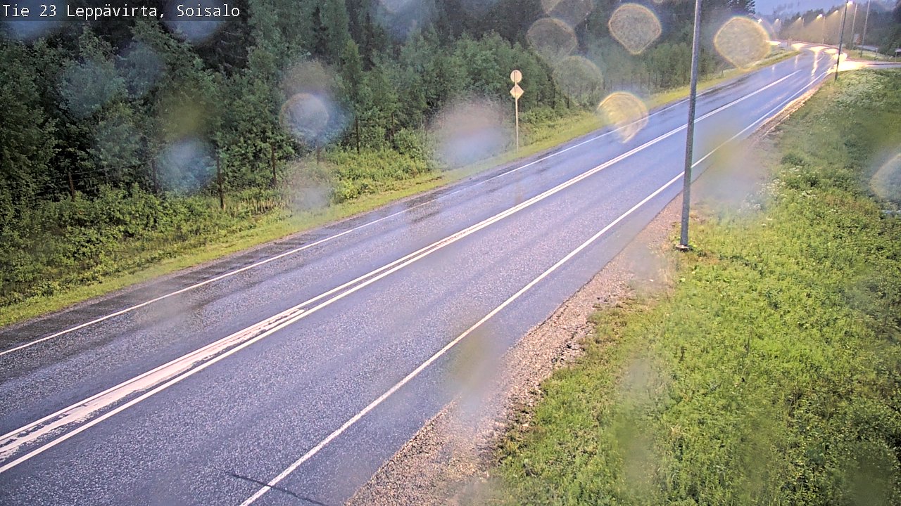 Weather Camera Image Road 23 Leppävirta, Soisalo, Leppävirta, Pohjois-Savo