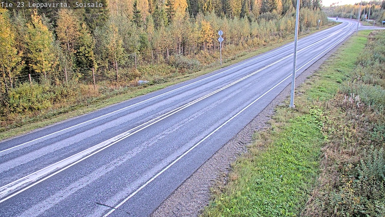 Weather Camera Image Road 23 Leppävirta, Soisalo, Leppävirta, Pohjois-Savo