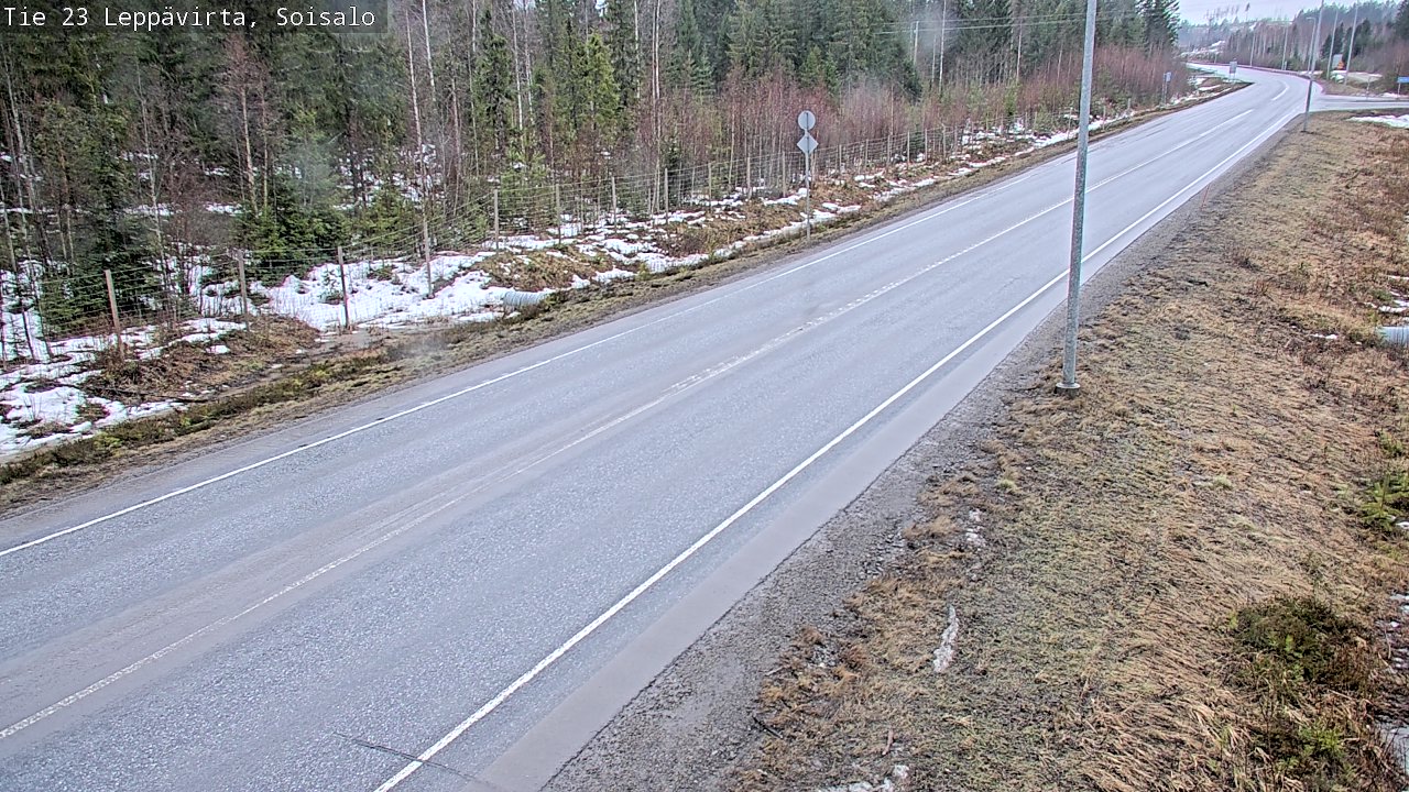Weather Camera Image Väg 23 Leppävirta, Soisalo, Leppävirta, Pohjois-Savo