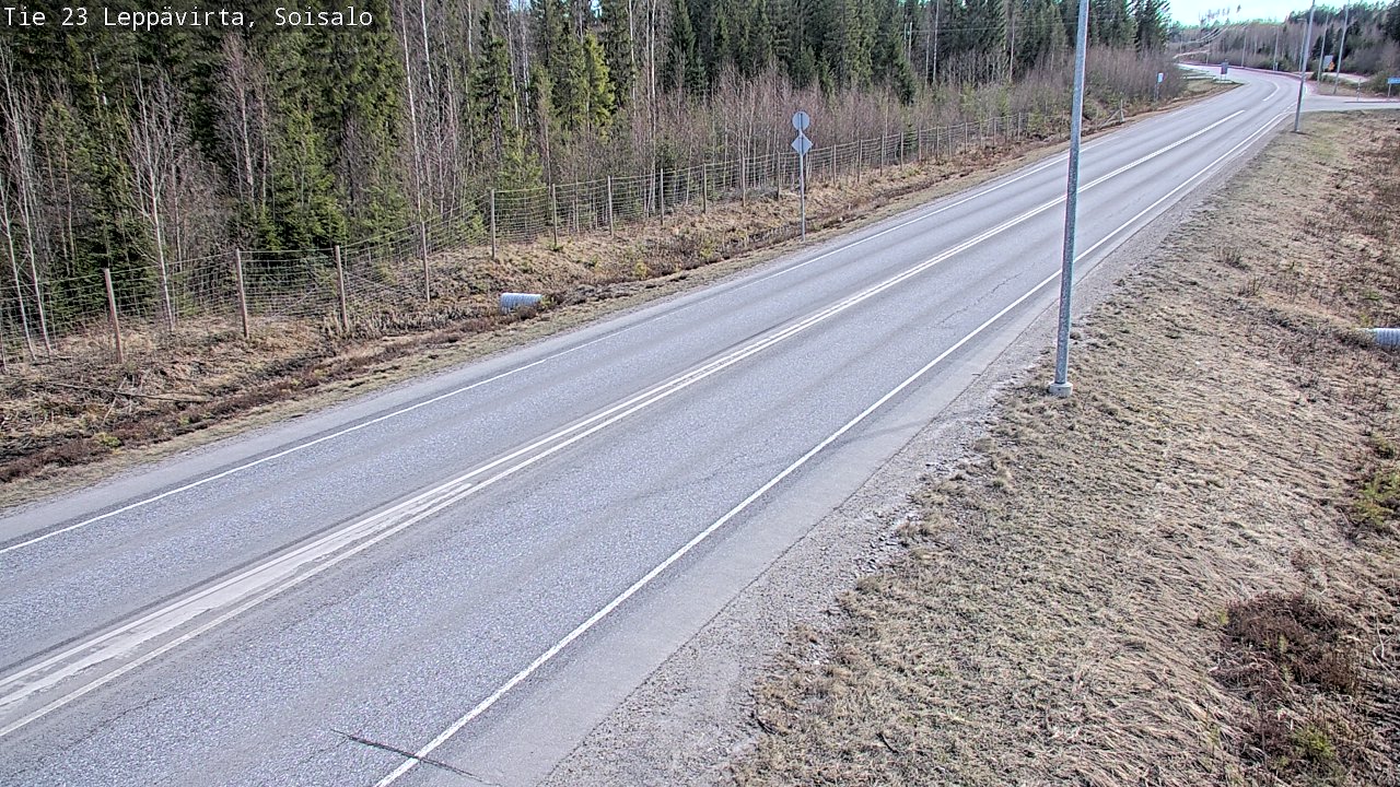 Weather Camera Image Väg 23 Leppävirta, Soisalo, Leppävirta, Pohjois-Savo