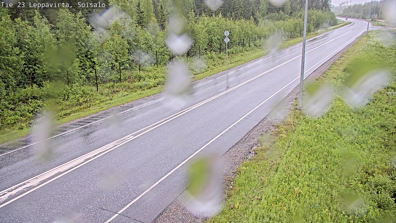 Weather Camera Image Road 23 Leppävirta, Soisalo, Leppävirta, Pohjois-Savo