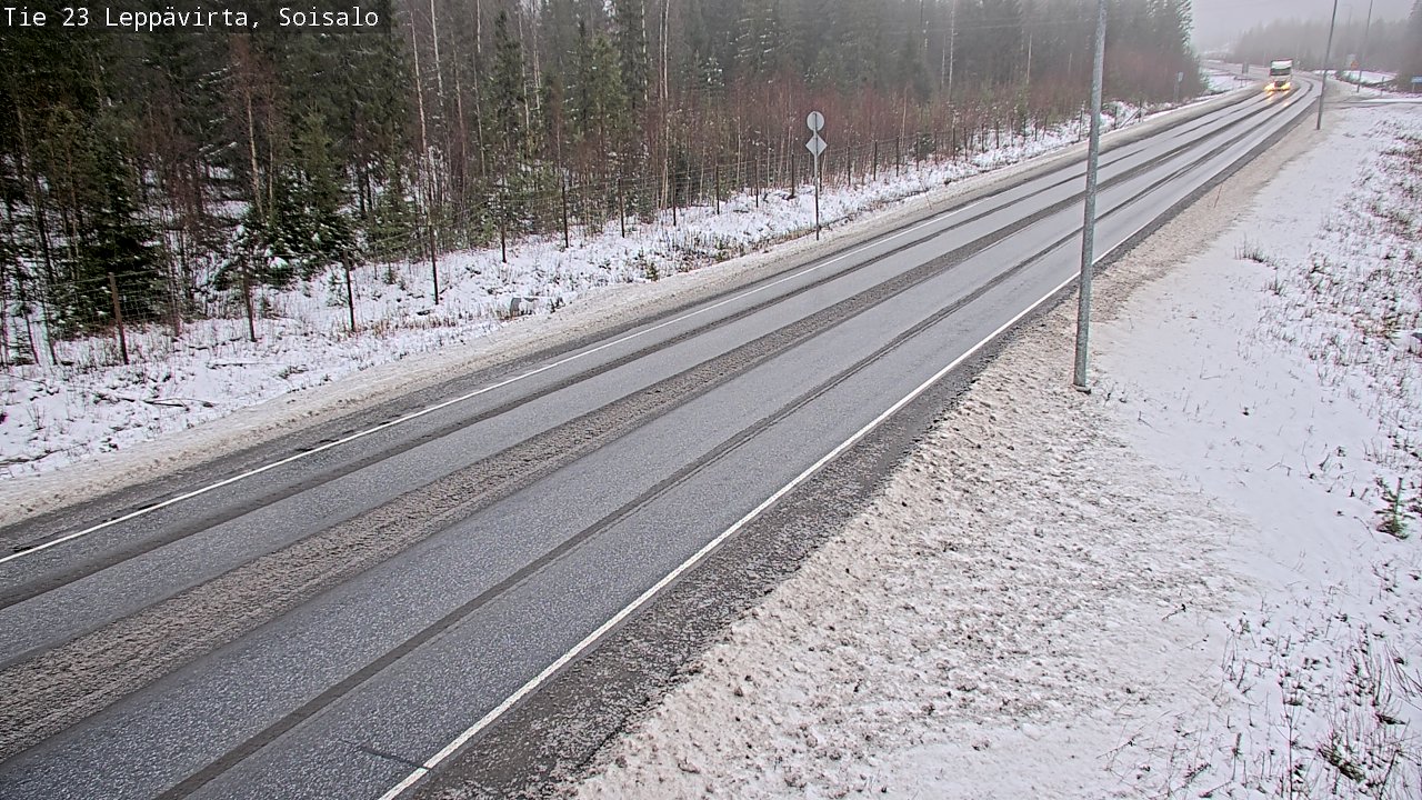 Weather Camera Image Road 23 Leppävirta, Soisalo, Leppävirta, Pohjois-Savo
