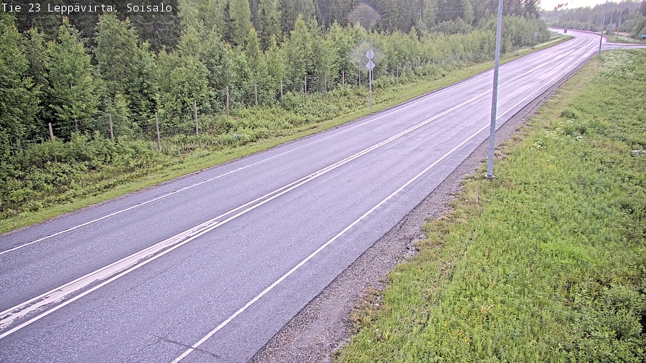 Weather Camera Image Road 23 Leppävirta, Soisalo, Leppävirta, Pohjois-Savo