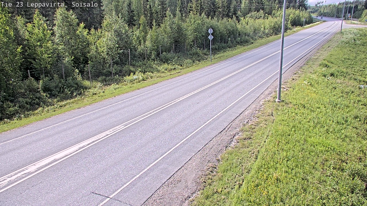Weather Camera Image Road 23 Leppävirta, Soisalo, Leppävirta, Pohjois-Savo