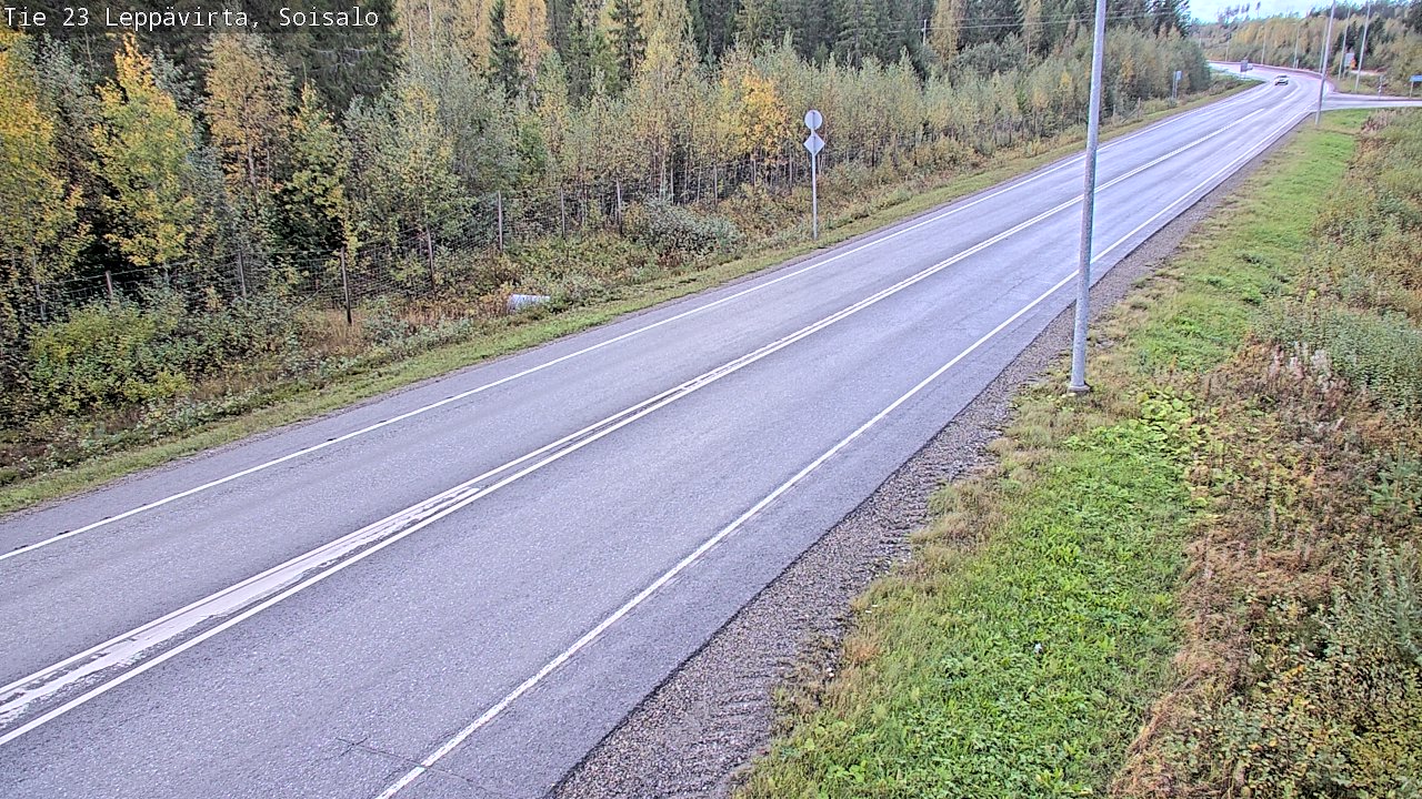 Weather Camera Image Road 23 Leppävirta, Soisalo, Leppävirta, Pohjois-Savo